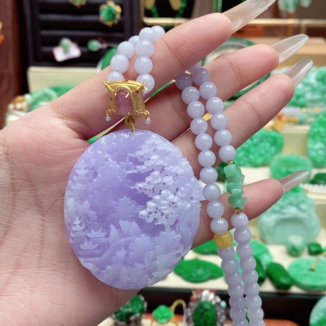 颈饰未镶嵌翡翠翡翠吊坠