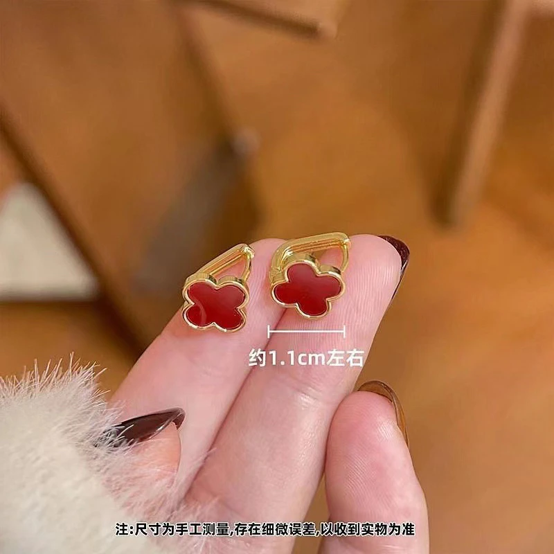 铜合金耳饰 S925银针耳扣女气质轻奢高级感洋气耳环时尚百搭耳饰