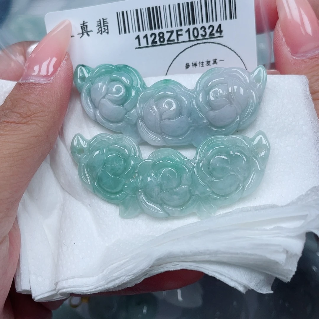 翡翠未镶嵌吊坠(不含链)