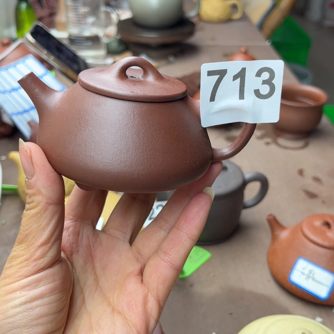 紫砂茶壶底槽清瑕疵130cc