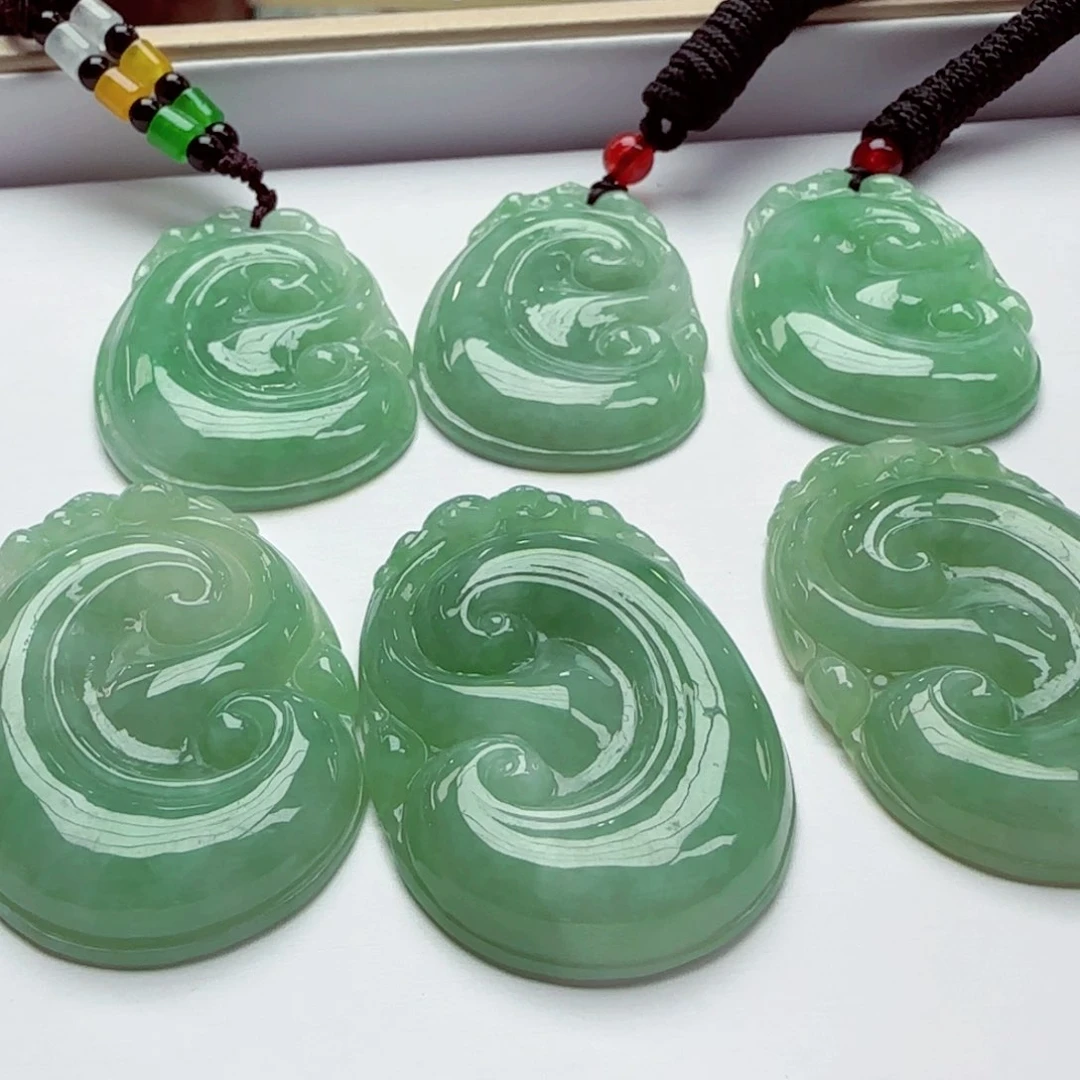 翡翠未镶嵌颈饰多样性发其一a130