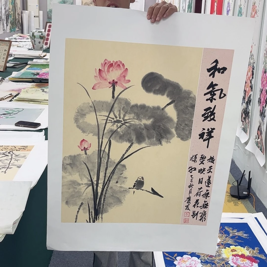 国画纯手绘国画宣纸作品