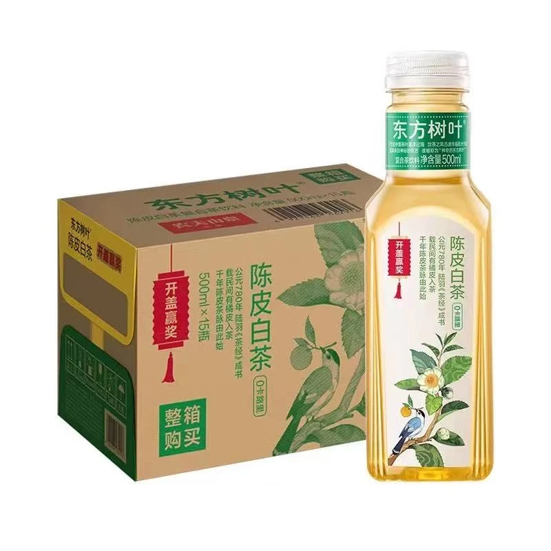 新疆东方包邮树叶陈皮白茶无糖500ml