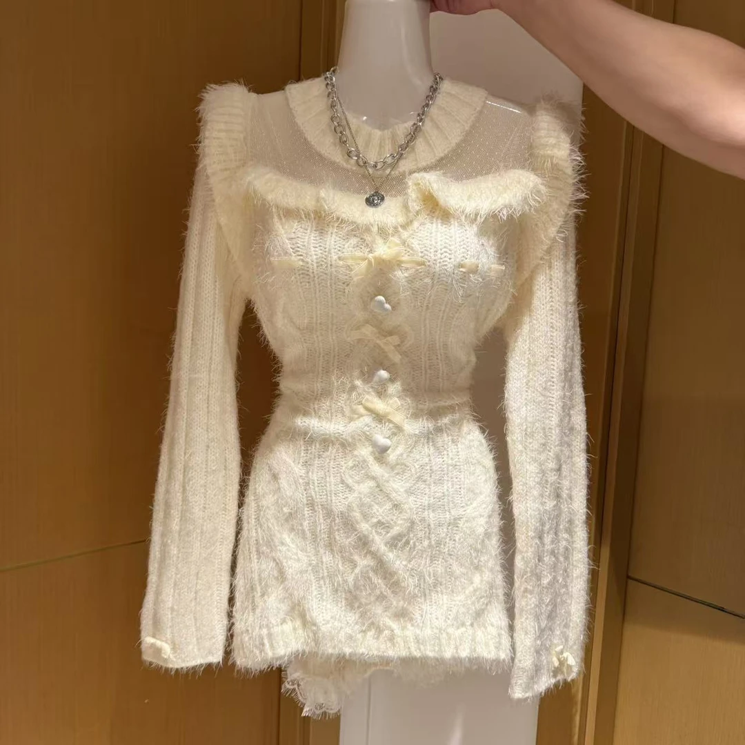 MUA家雪域精灵蕾丝性感连衣裙