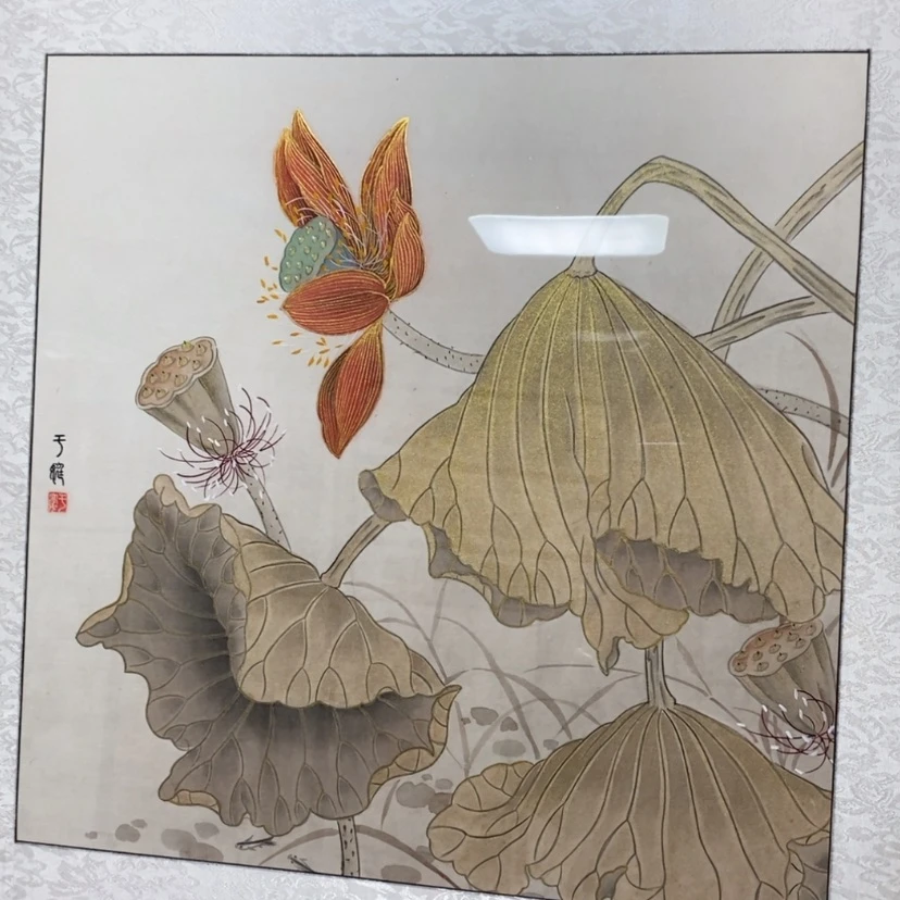 【闪购商品】国画手绘国画工笔带框62.62