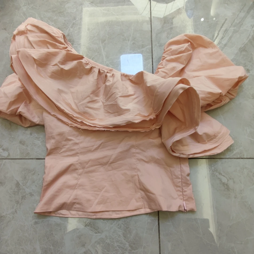 设计师款荷花大领小衫