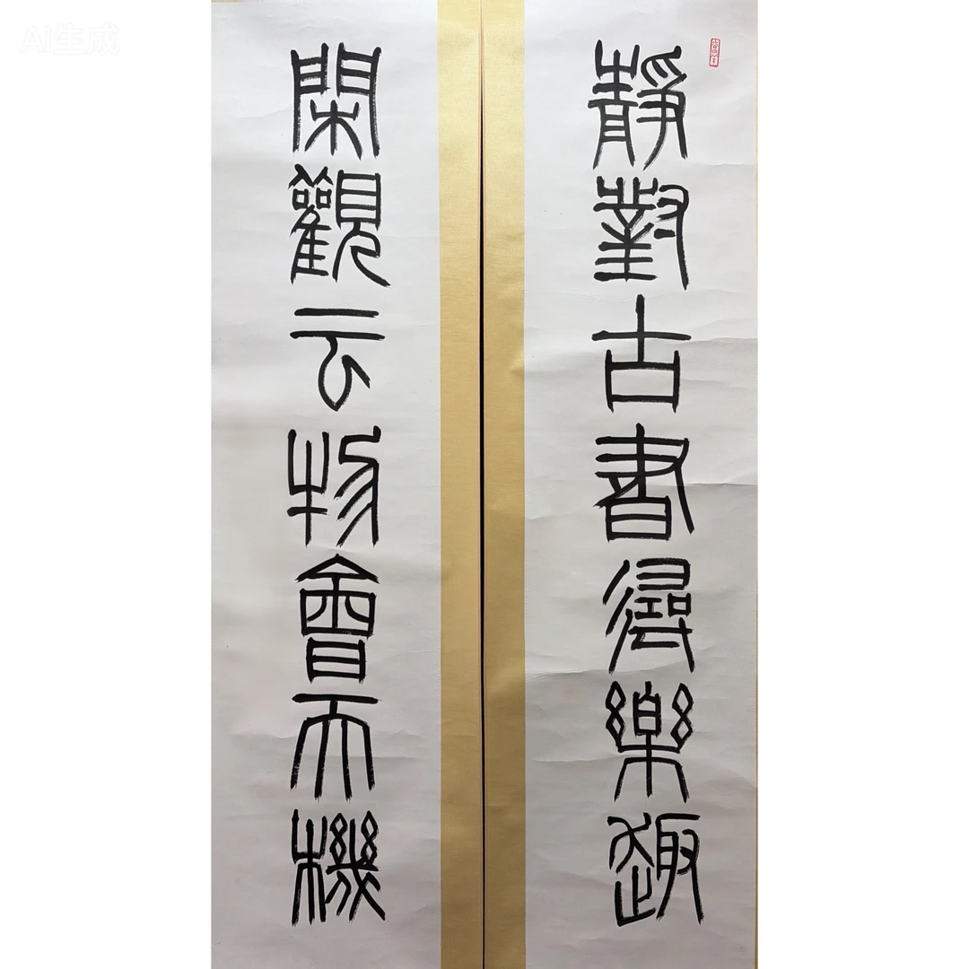 Y021 刘老师 《书法对联》32*134（3.8平尺）