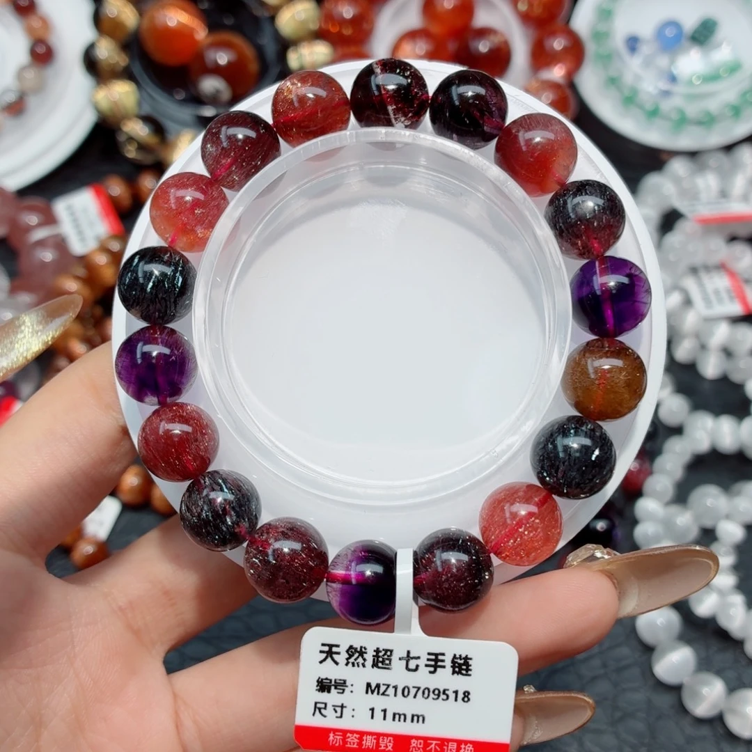 水晶未镶嵌手链超七