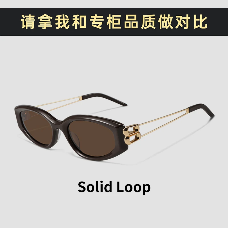 GM猫眼墨镜solid loop女款金属镜腿方圆脸高级感防紫外线太阳眼镜