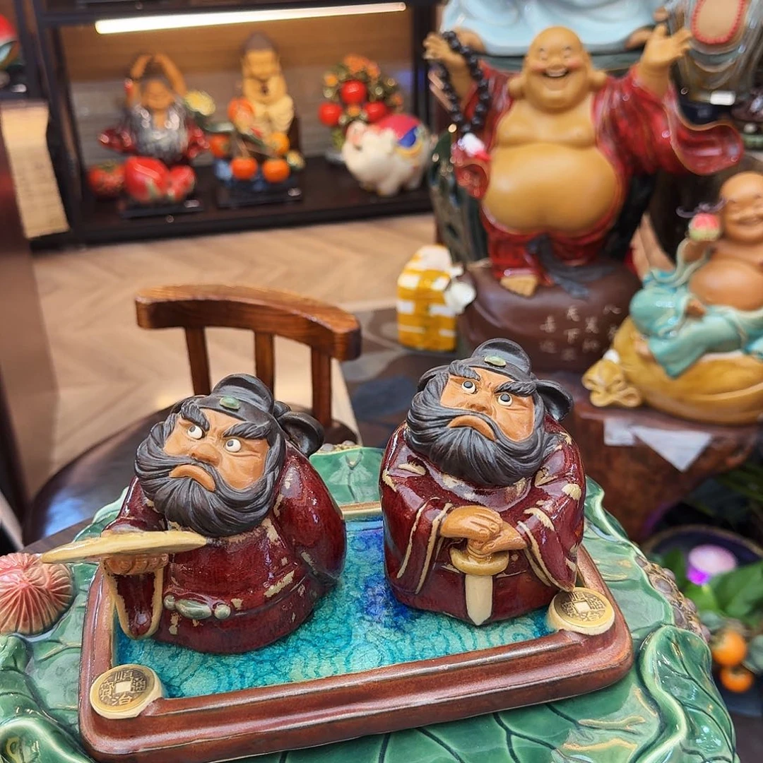 陶瓷钟馗引福一件价格