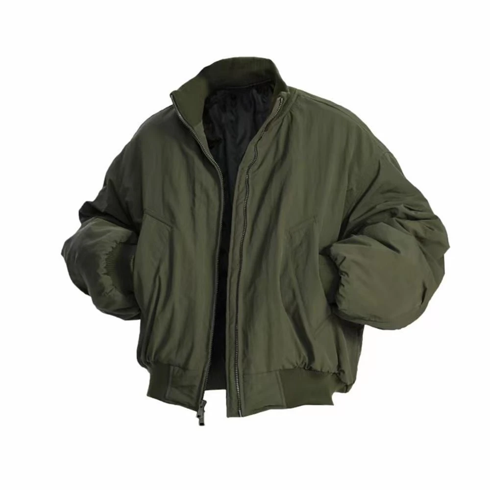 男款春秋冬cleanfit廓形短款棒球服外套美式bomber飞行员夹克外套