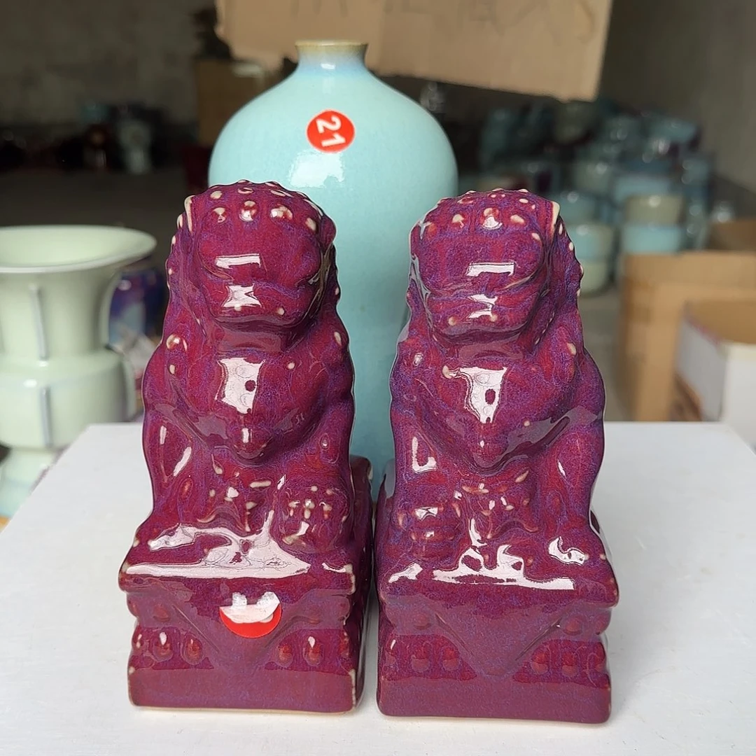 陶摆件郑家钧窑微瑕