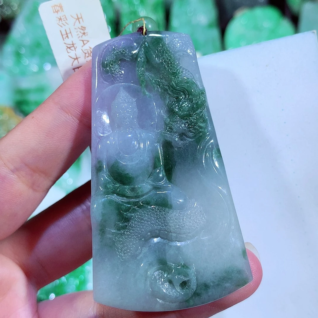 翡翠未镶嵌吊坠(不含链)傲**痕
