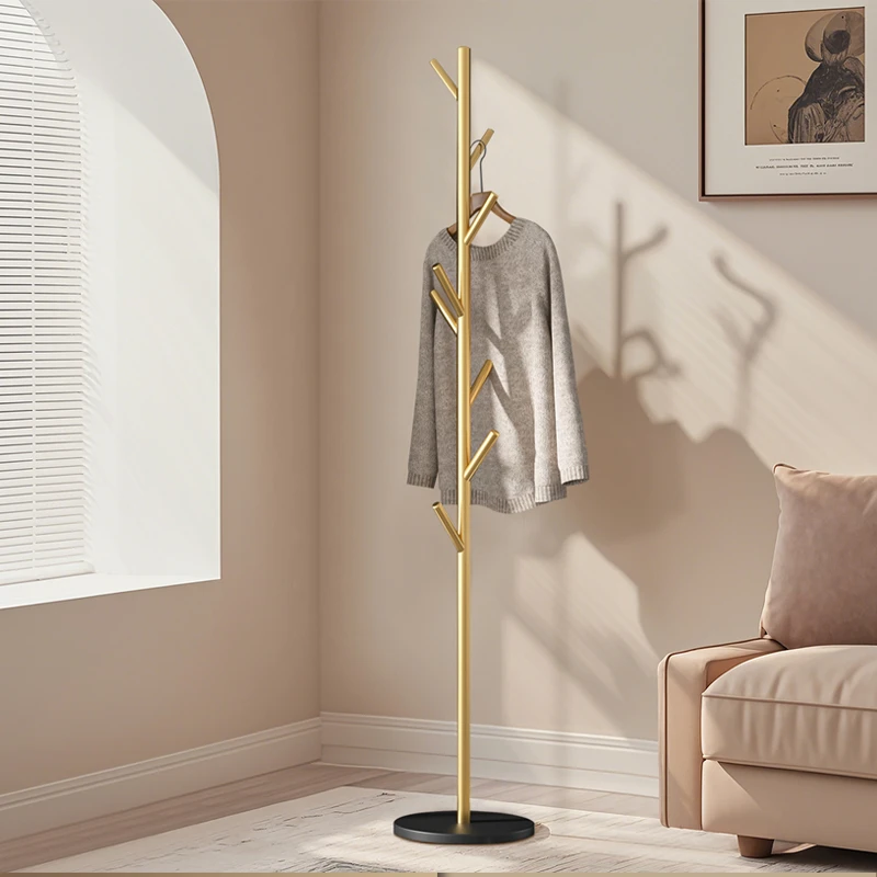 家用落地立式铁艺衣帽架床边卧室不占空间简易挂衣架挂衣服包包架