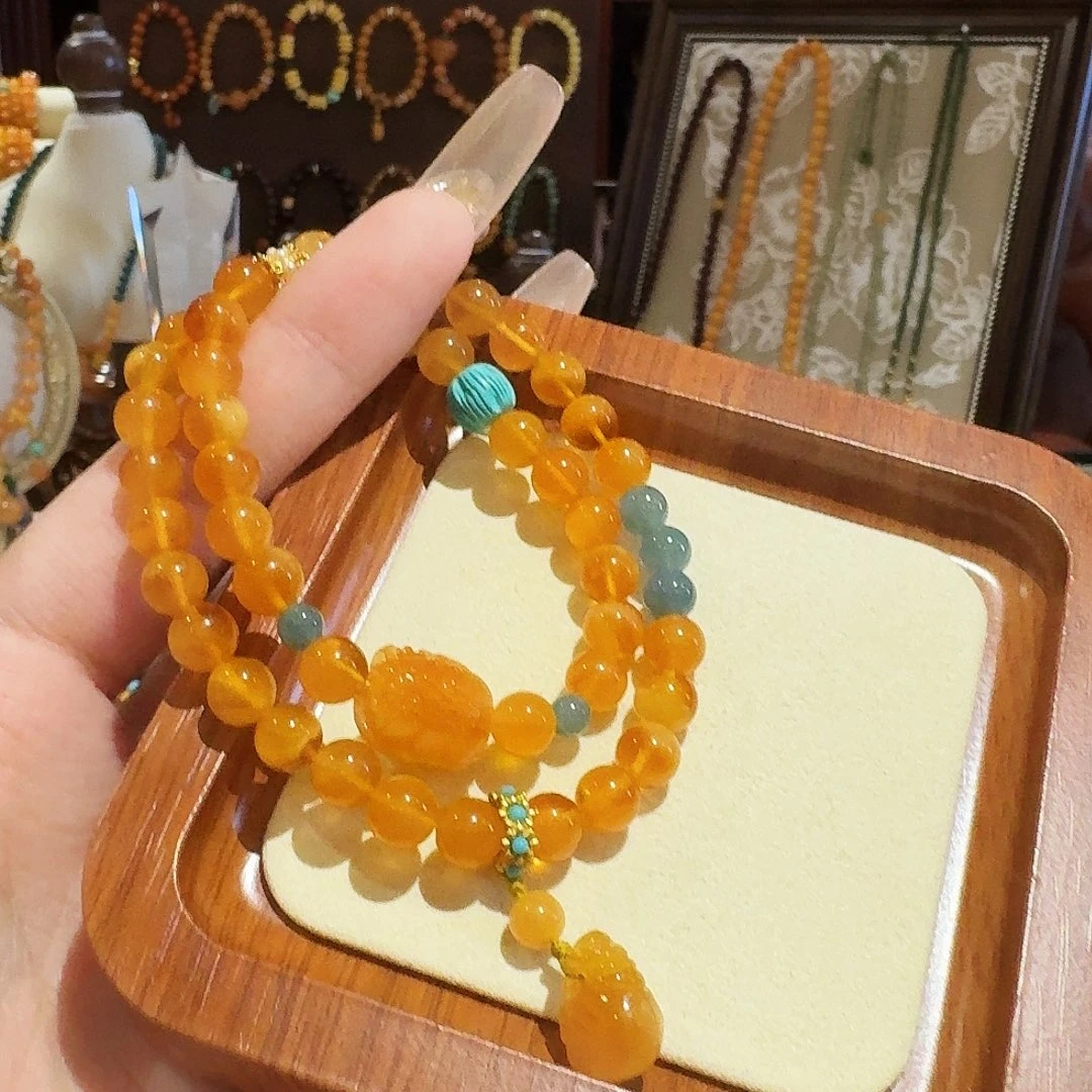 蜜蜡未镶嵌手串手串