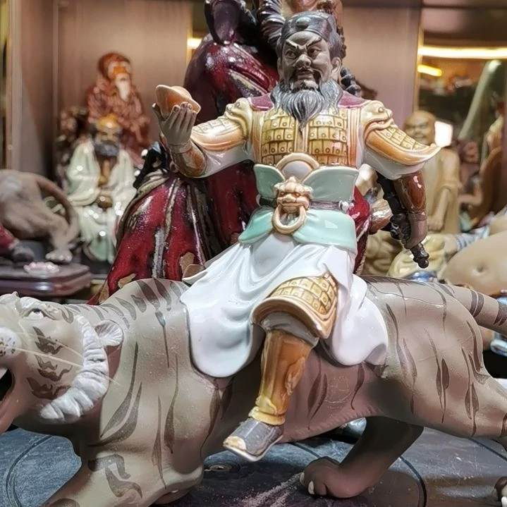 寒***至石湾公仔陶瓷摆件