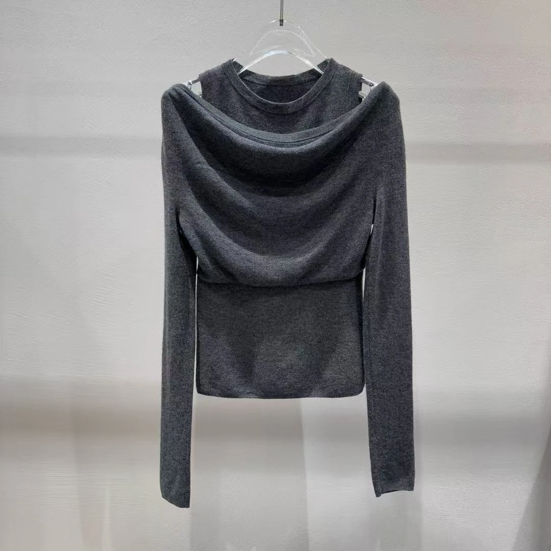 25春款时尚精致假两件针织衫8001