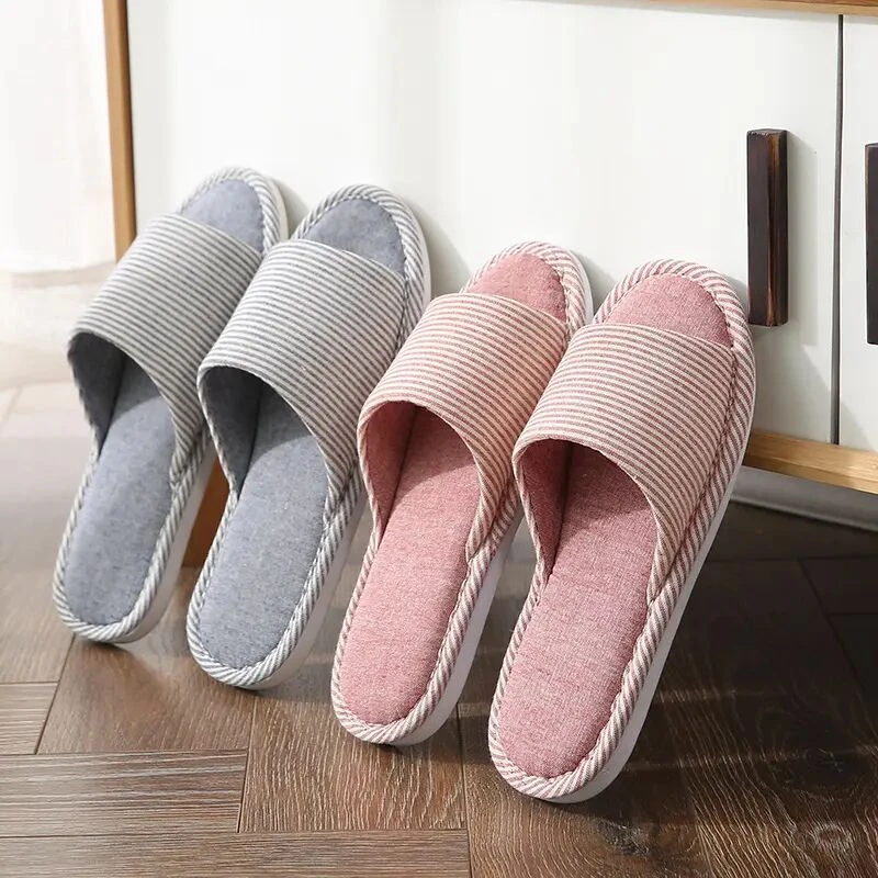 亚麻拖鞋女2025新款四季室内家居家用软底居家防滑棉麻情侣静音JY