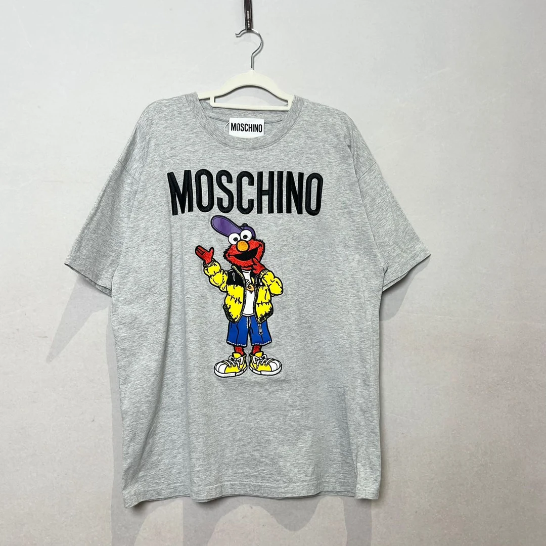 99新 Moschino/莫斯奇诺 芝麻街 短袖T恤