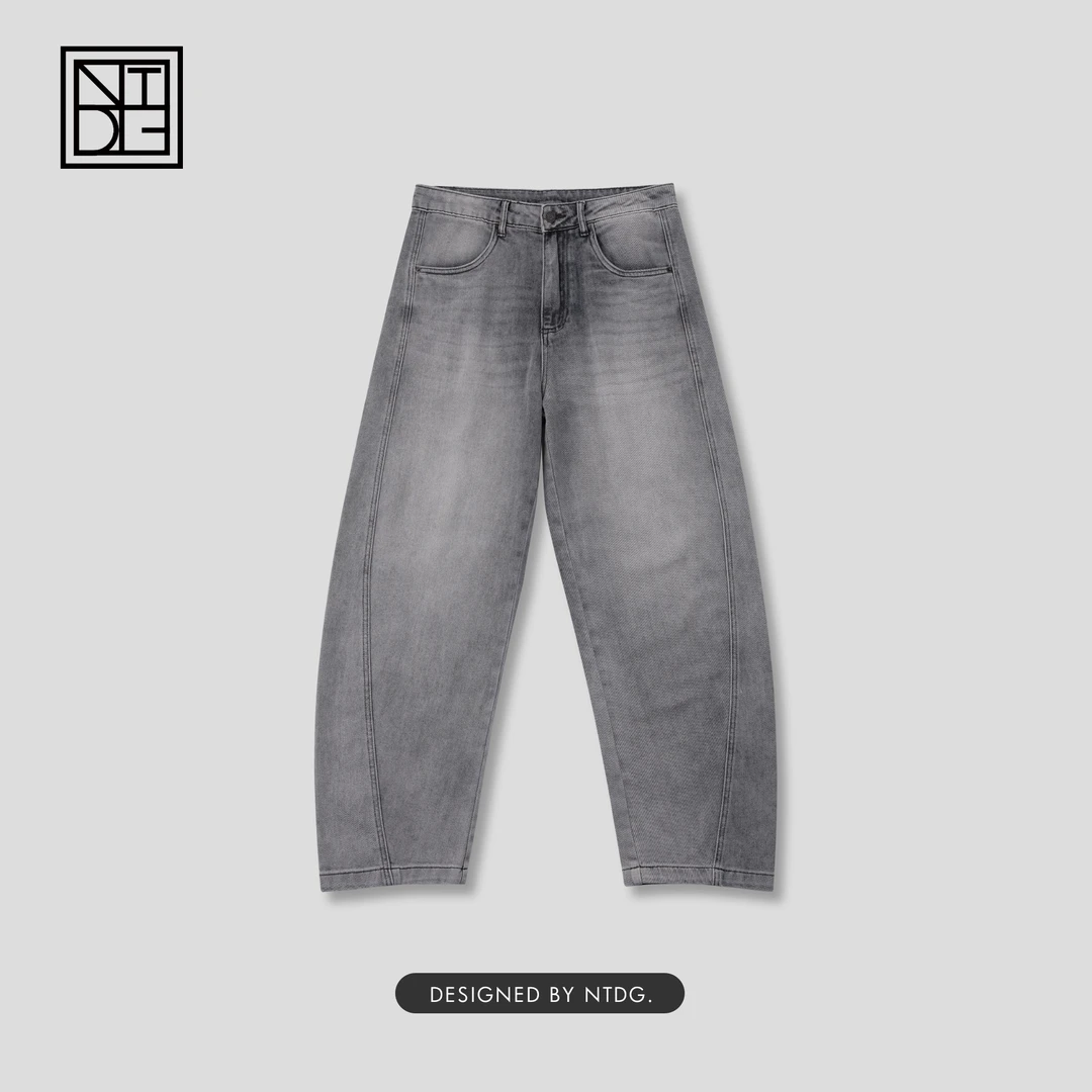 春季新款男士水洗美式直筒牛仔裤25C198