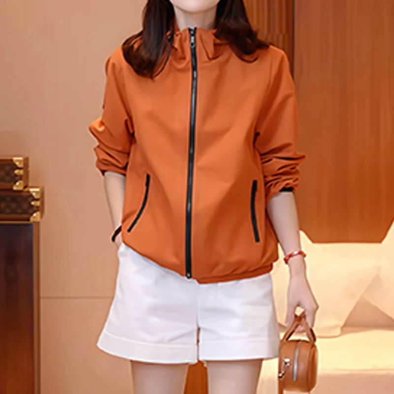 2026年早秋新款韩版时尚立领复古外套女小个子洋气休闲设计感上衣