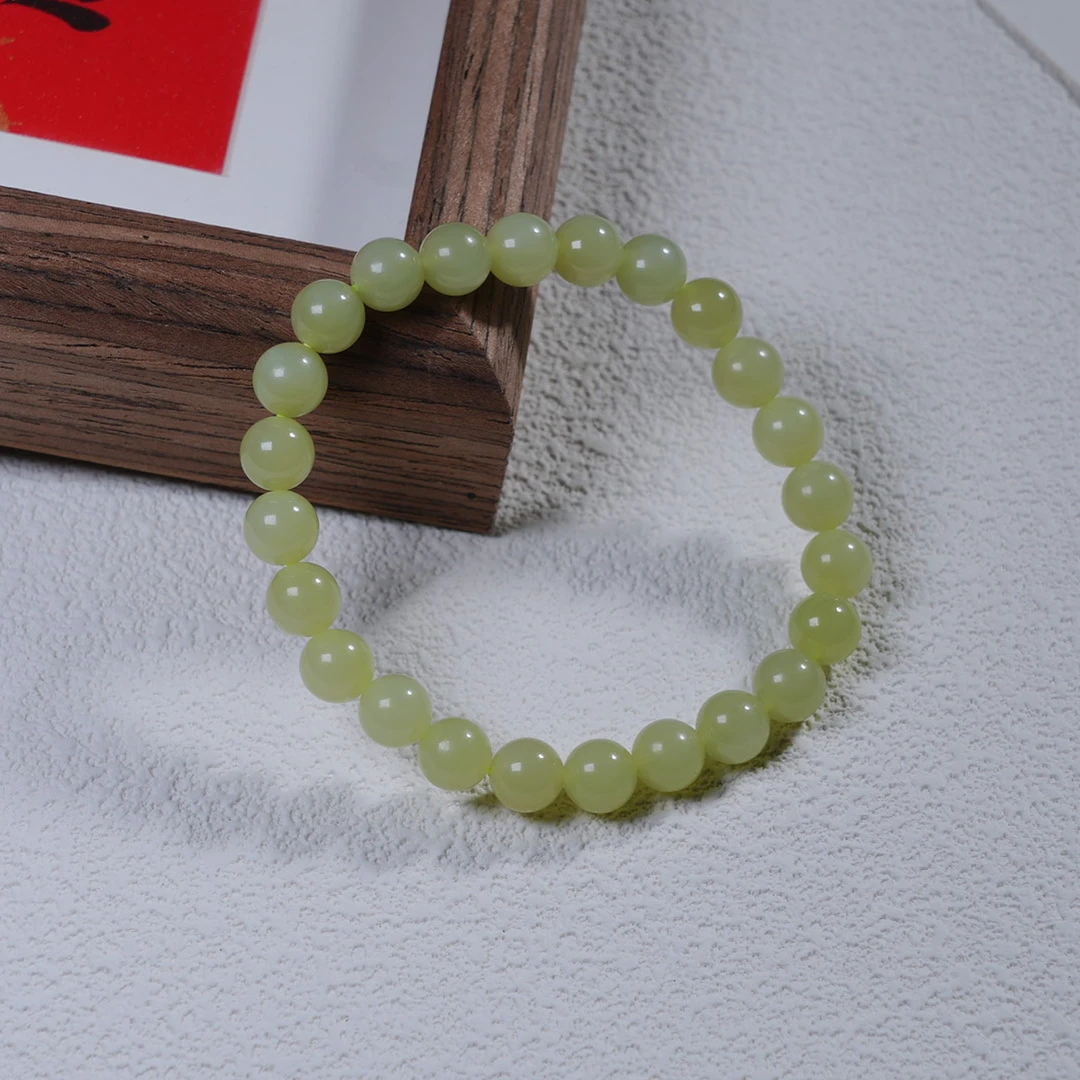 天然和田玉黄口7m+手串