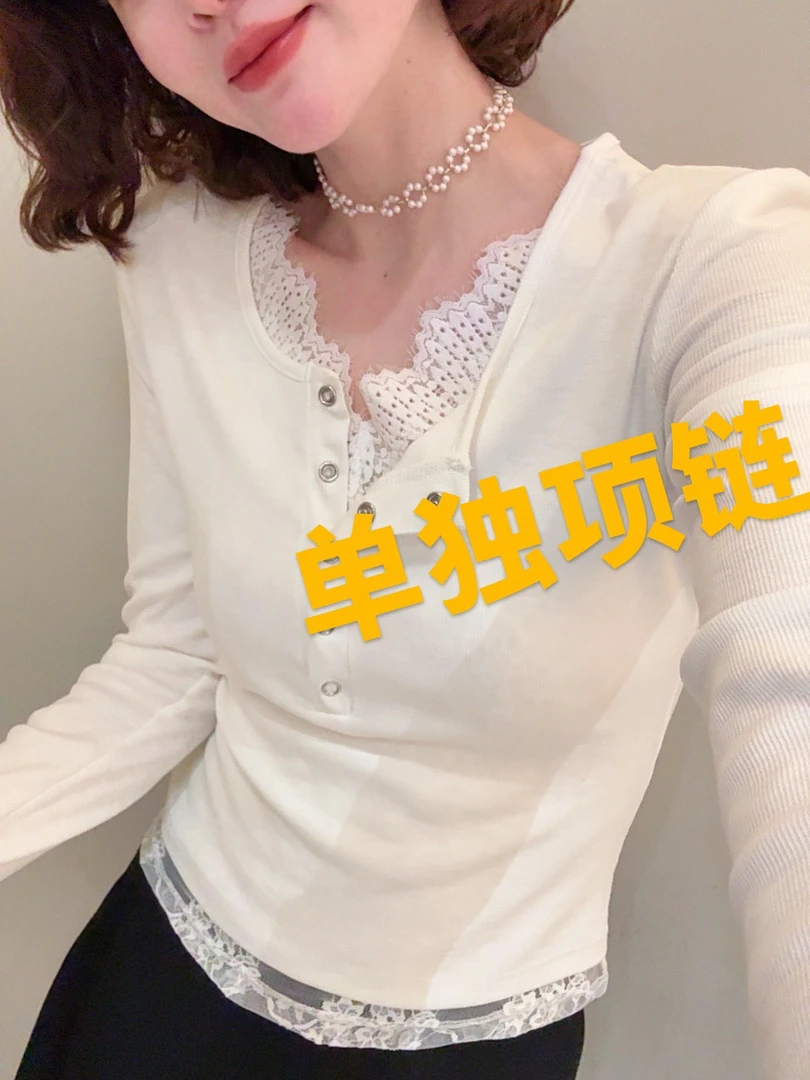 钛钢亚克力项链 老赵服饰 法式复古宫廷风珠珠项链 21AU3318