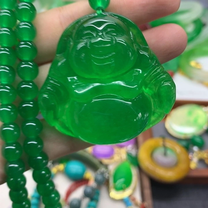 颈饰未镶嵌翡翠吊坠