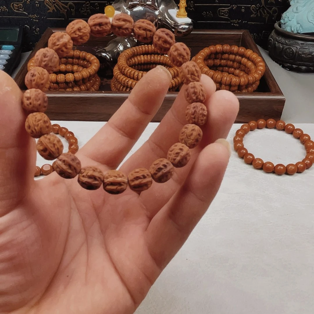 桃核吊坠桃核京八棱9.6