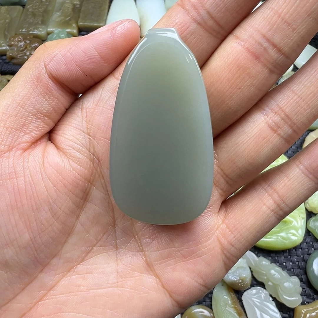 和田玉未镶嵌吊坠(不含链)