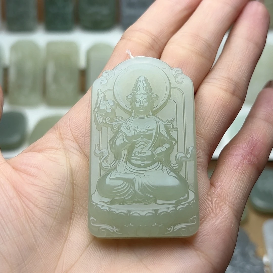 隐***玉和田玉未镶嵌颈饰