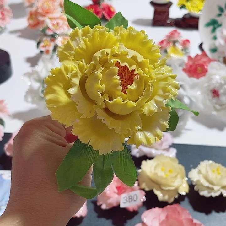 瓷片纯陶瓷手工捏花纯陶瓷手工捏花