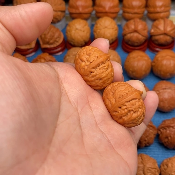把件文玩核桃麒麟磨盘