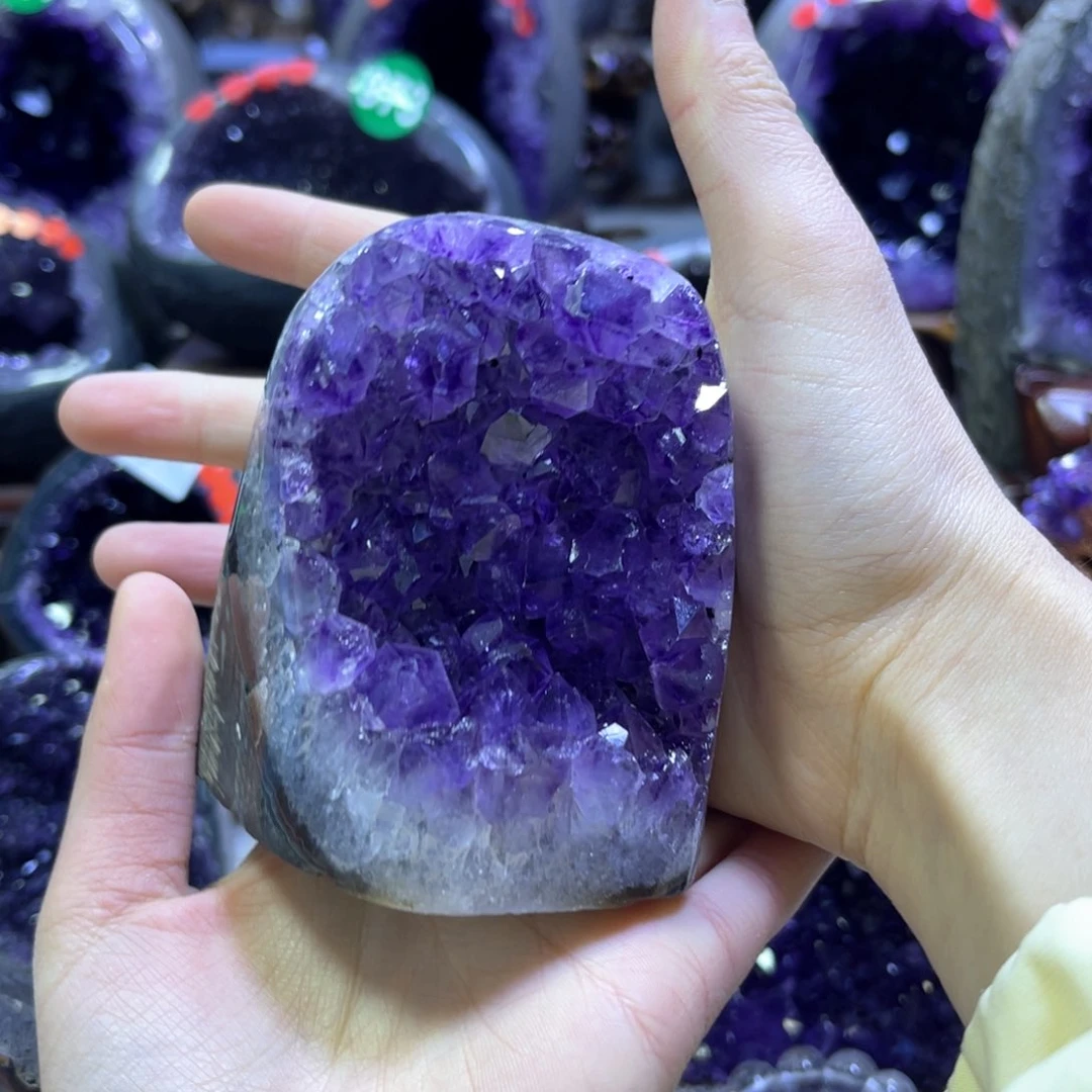 紫晶摆件未镶嵌紫水晶