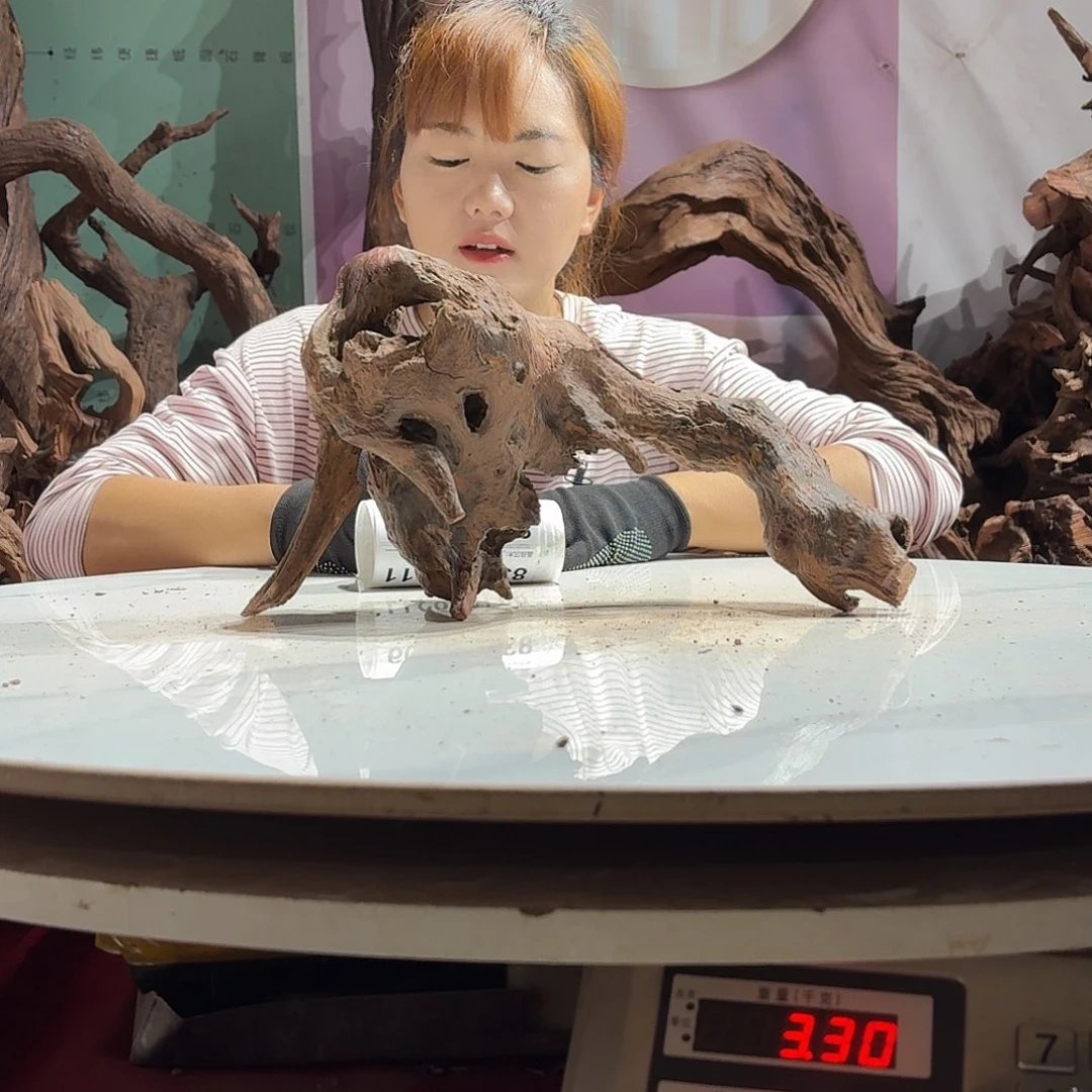 紫砂镂空小*鱼紫柚沉木不包损8300