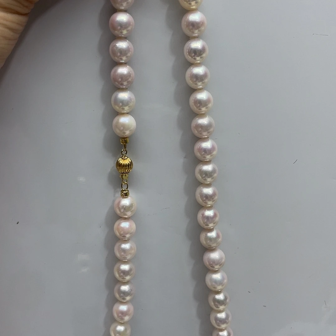 海水珍珠18K金镶嵌颈饰