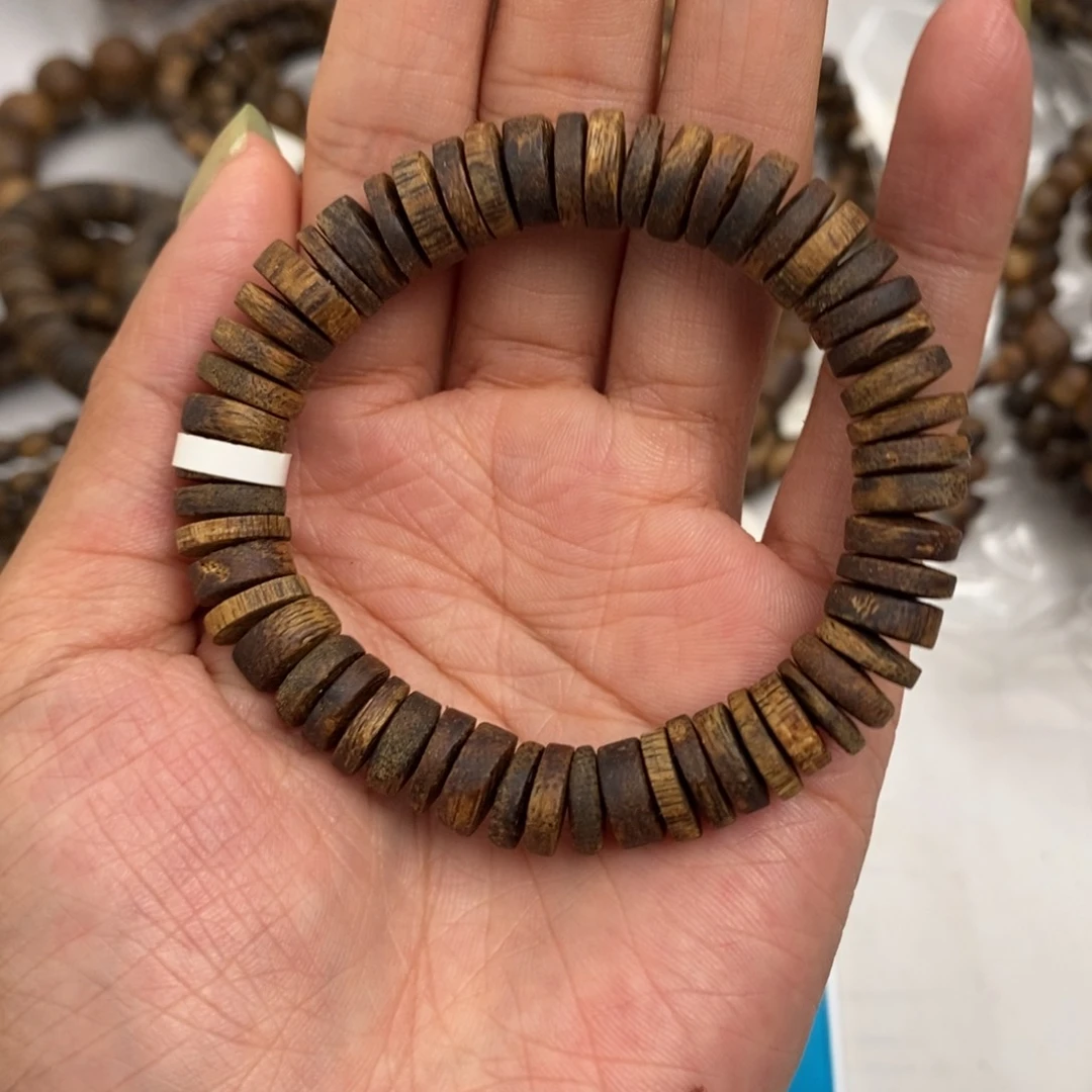 沉香沉香碎屑卡0.9片片珠单圈