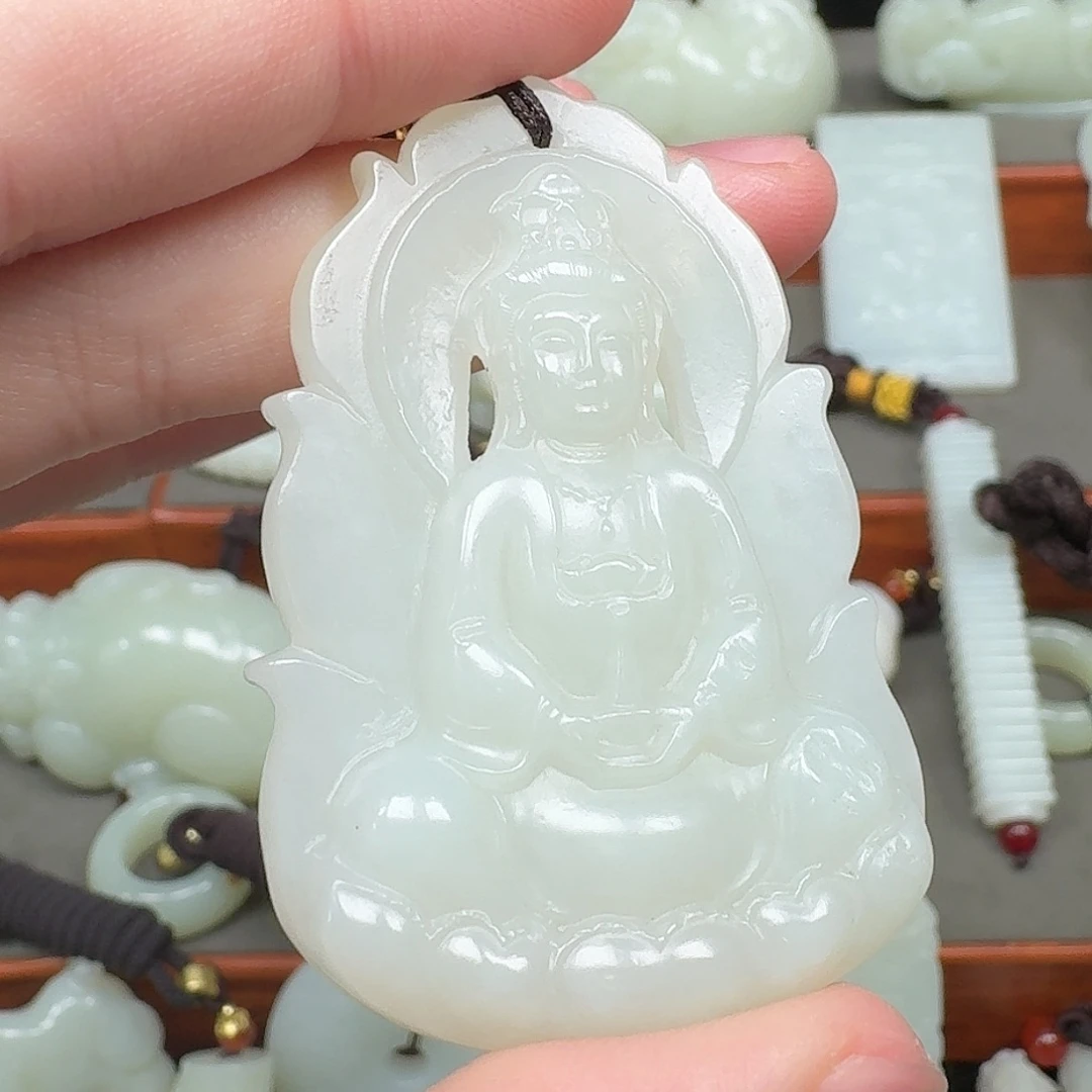 和田玉未镶嵌挂件