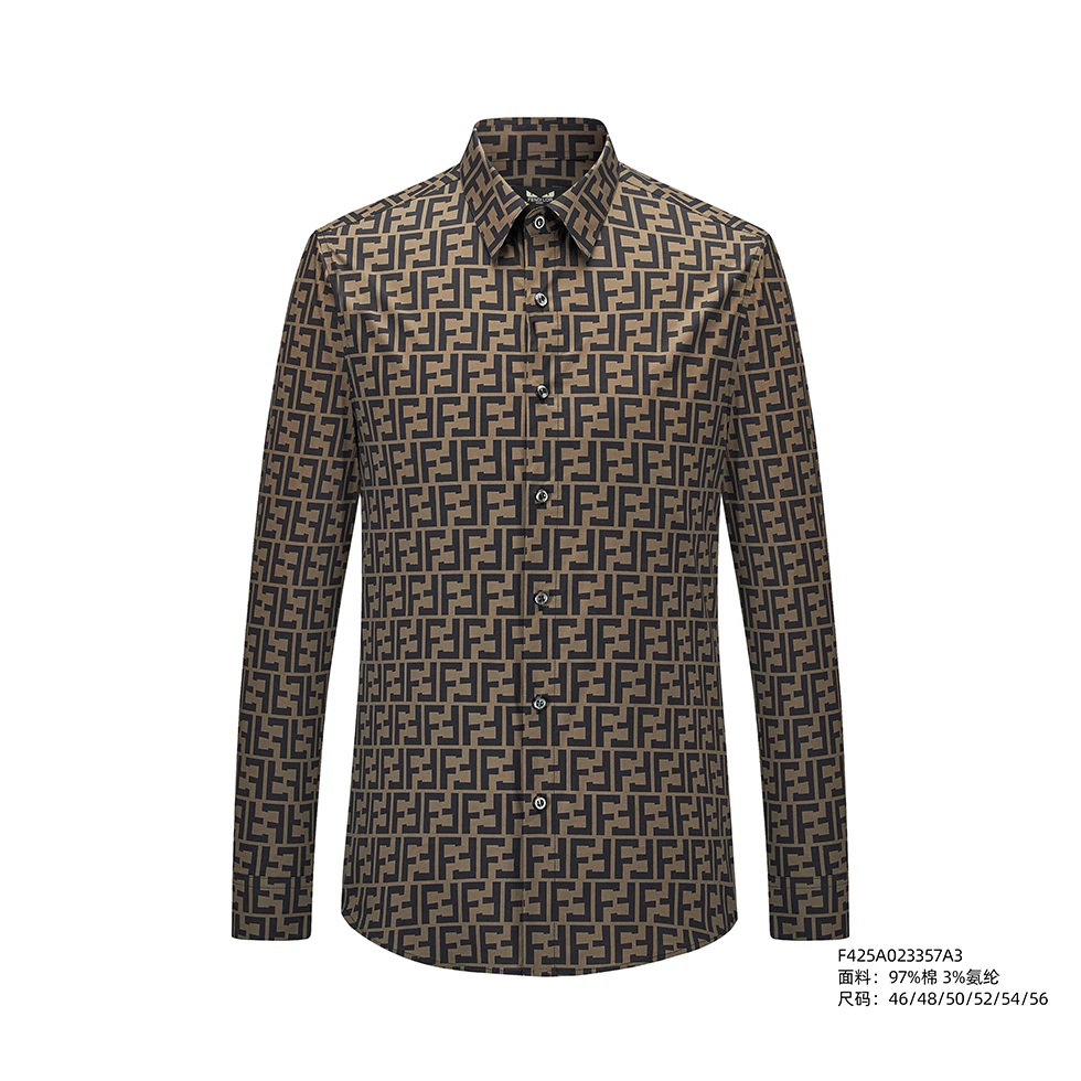 FENDILOR25款小怪兽经典条纹衬衫 F425A023357A