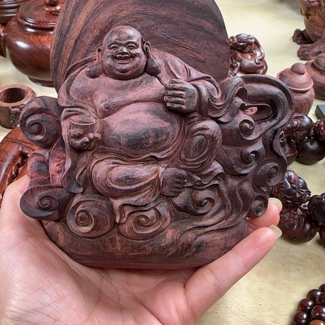 鲁***机黄花梨/降香黄檀弥勒摆件品