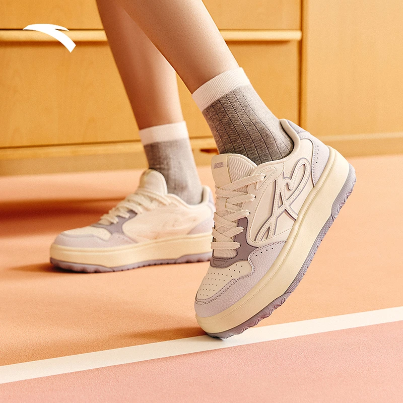 安踏晴风1丨运动鞋女子小白鞋夏季新款增高厚底潮鞋