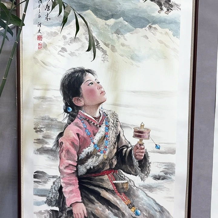 国画亲笔手绘放心去藏