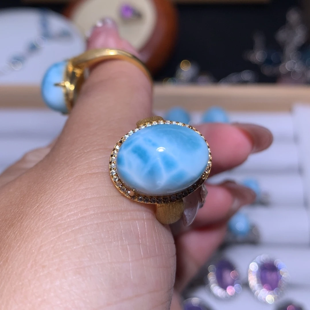 【闪购商品】水晶戒指银S925镶嵌e****x戒指