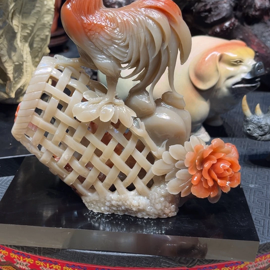 大***牛寿山石寿山石雕刻作品