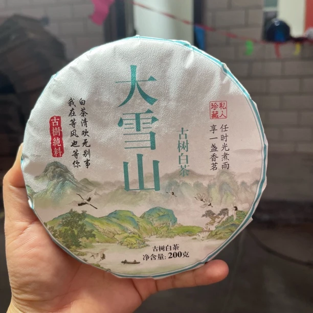 2023年大雪山白茶秋 200克饼 2月9【7号】