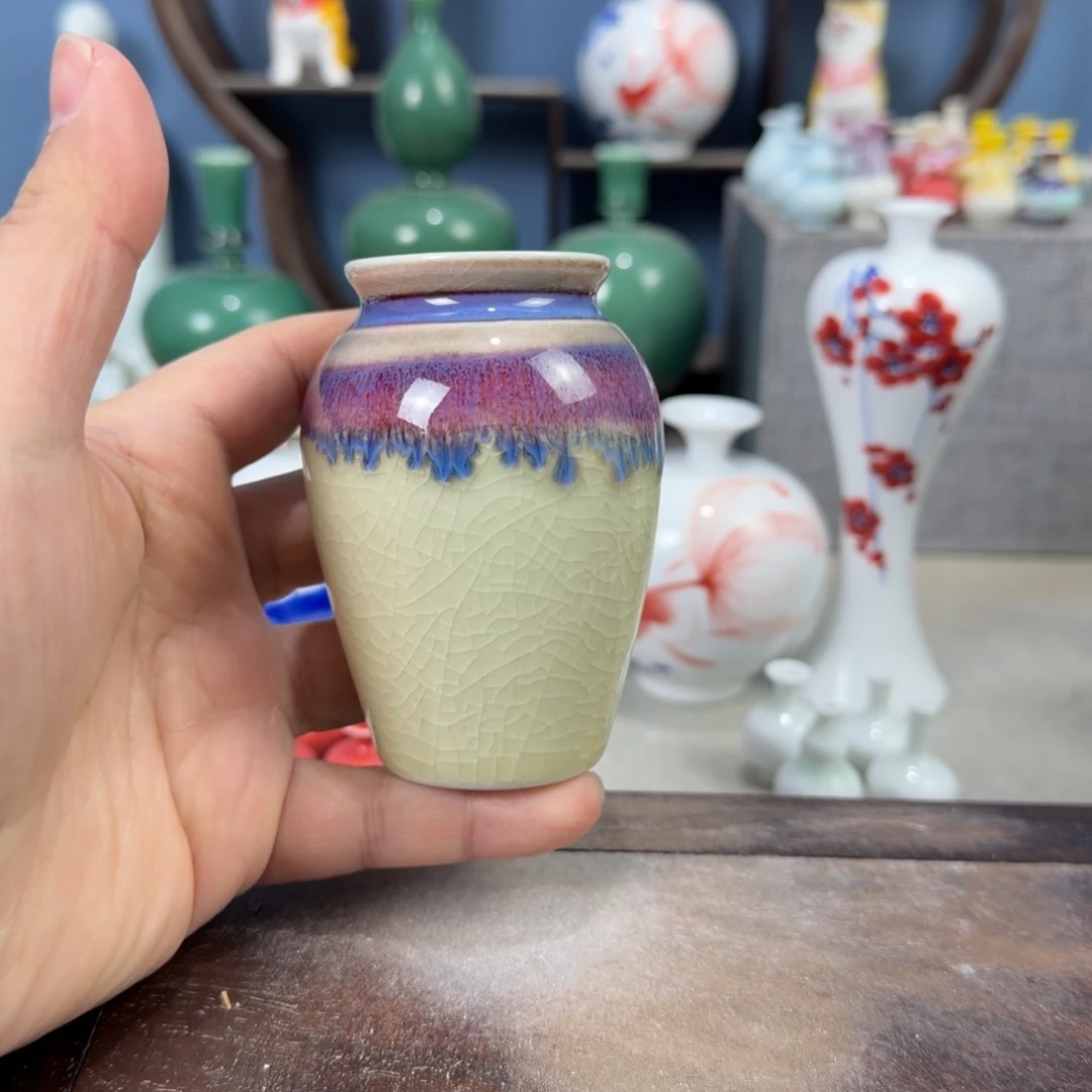 陶瓷手工小花器摆件