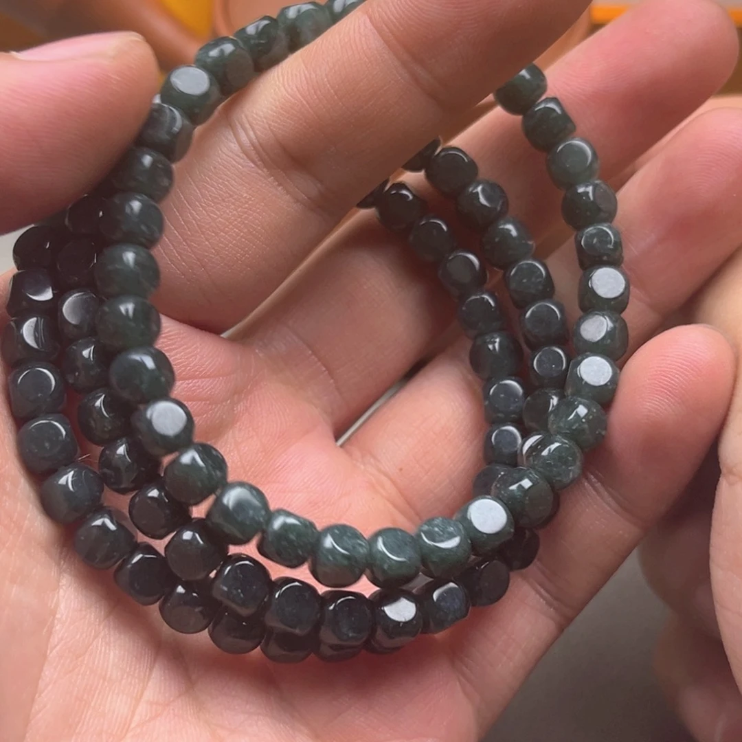 翡翠挂件未镶嵌翡翠小方糖一条尺寸6