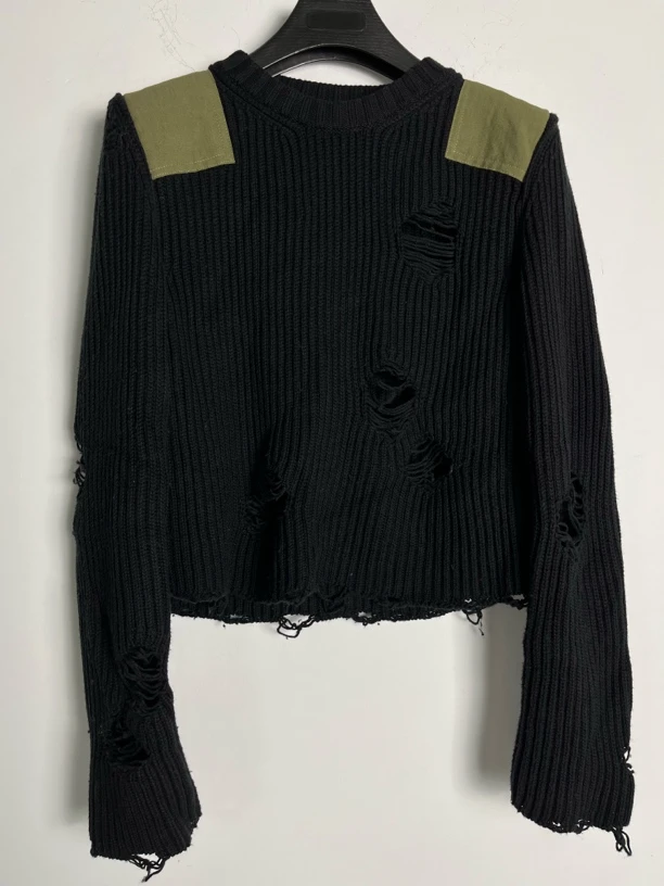 未使用 Maison Margiela/梅森马吉拉 M*1/破洞针织毛衣/05410/JP