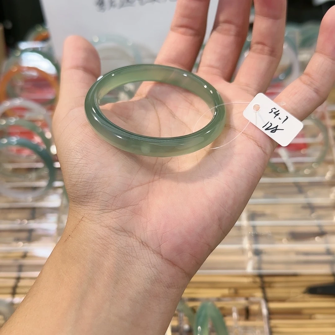 玛瑙/玉髓手镯未镶嵌圈口54.7确认再拍
