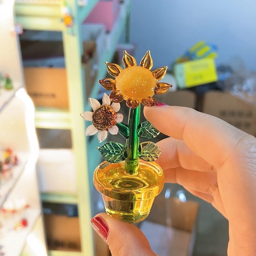 琉璃手工艺品向日葵